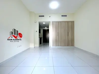 ( MONTHLY PAYMENTS )12 CHEQUES - SPACIOUS STUDIO WITH BALCONY AVAILABLE FOR FAMILY - RENT 38K - CAR PARKING + GYM FREE