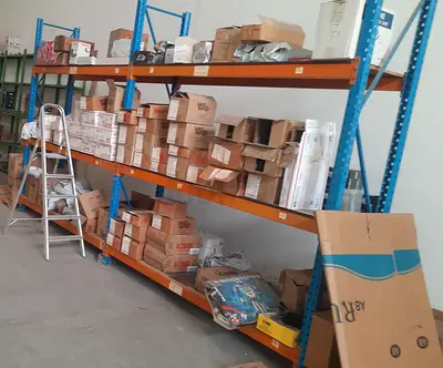 Industrial Heavy-Duty Pallet Racking Shelves with Assorted Stock