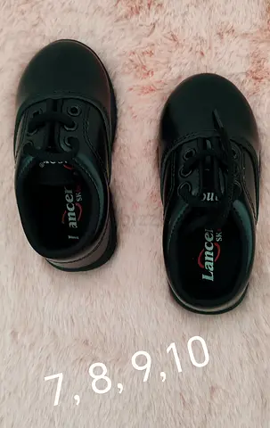 Black school shoes for kids - sizes 7,8,9,10 (pair)