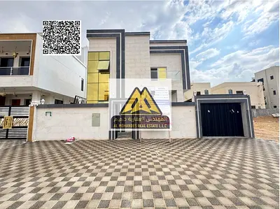 A brand-new villa for annual rent in Al Helio 2 – Ajman, located on a main road with a large front setback, offering spacious interiors and a comforta