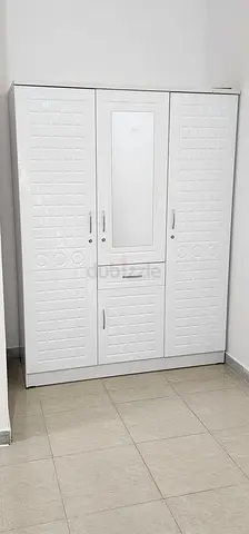 Brand New White 3-Door Wardrobe with Mirror