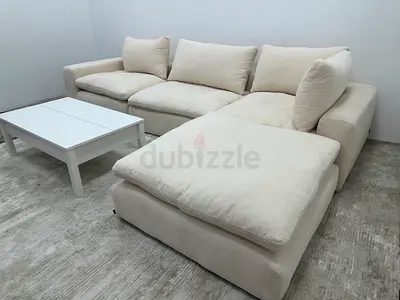 Like new condition marina home beige sofa