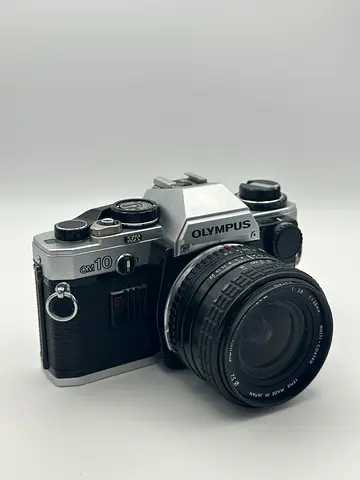Olympus OM-10 28mm lens 35mm film camera