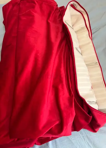 Red velvet curtains - 500 * 260 cm * 2 pieces set