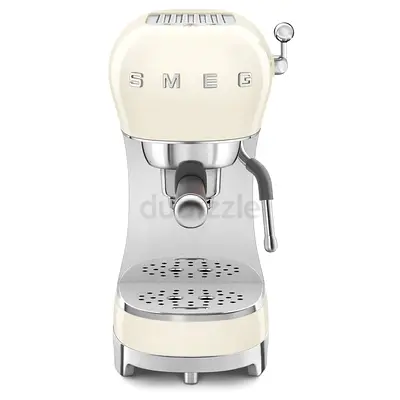 SMEG 50S STYLE ESPRESSO MANUAL COFFEE MACHINE (ECF02CRAU) CREAM