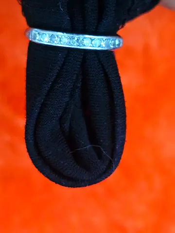 Platinum ring with diamond