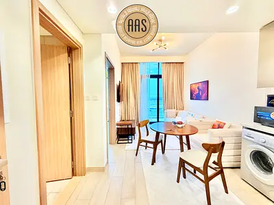 Fully furnished 1bhk •• open view •• chiller free •• best location •• hot offer in 4 cheques