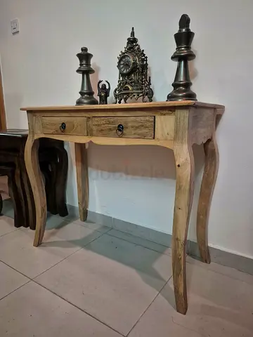mango wood console desk