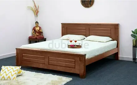 Wodden King bed with memory foam matress