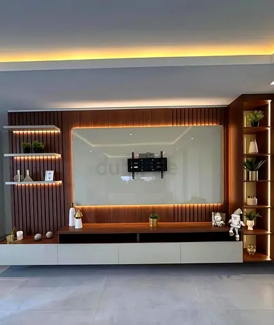 Luxury TV unit wall design
