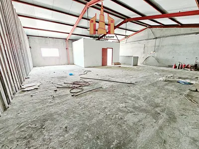 warehouse 7000 sqft frist floor 8 room and 1 big warehouse industrial area sharjah 100k