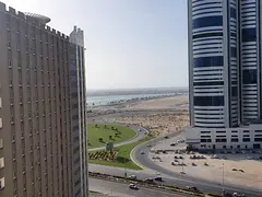 SEA VIEW 2 BHK WITH BALCONY BUILT IN WARDROBE ONLY IN 45000 IN AL NAHDA SHARJAH