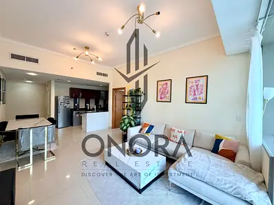 Furnished 1BR | Ocean Heights | Marina & Skyline View