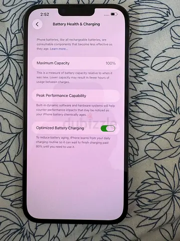 iPhone 13promax 256gb battery bost in good condition — 100% Battery Health (local sale)