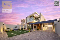 Luxury villa with VIP finishes for sale in Ajman – Al Rawda 3 area A unique opportunity to own a l