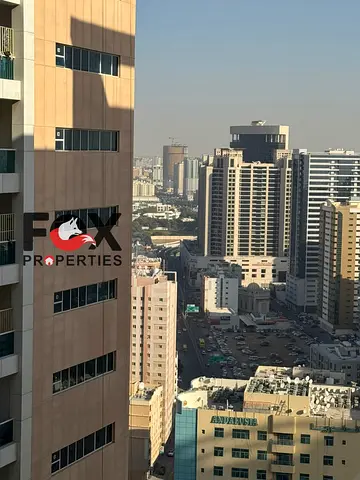 280 down payment, two rooms with laundry room, Ajman Towers, one high floor