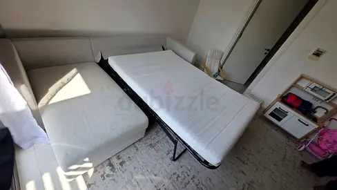 IKEA vimle L Shape Sofa Bed Beige Excellent Condition