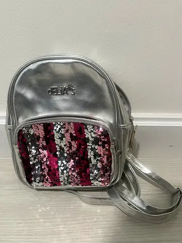 Silver small backpack