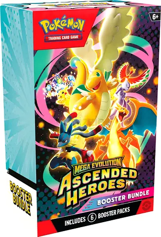 Pokémon Ascended Heroes Booster Bundle – Sealed (6 Packs) 🔥