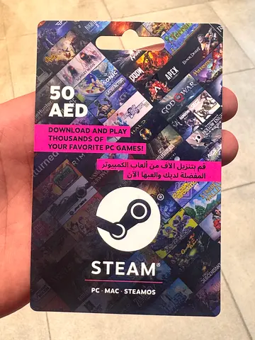 Steam Gift Card 50 AED - Unused, UAE Region