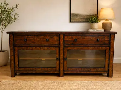 Pottery Barn Solid Wood Tv Unit