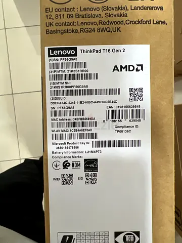Lenovo ThinkPad T16 Gen 2 (boxed) - AMD, unused/new