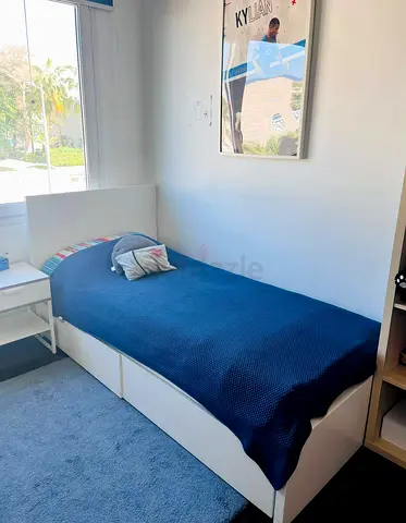 Ikea single bed with mattress underneath 2 storage drawers available in perfect