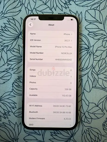 iPhone 12 Pro Max 128GB - Good battery bost full clean Working Condition