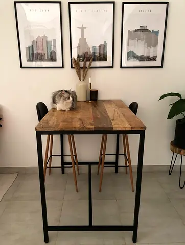 Custom made high table with chairs