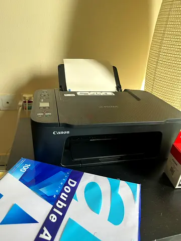 Canon PIXMA Wireless Printer - Used Once + Extra Ink, A4 paper, A4 Sticker Paper and coffee table