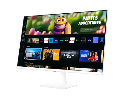 Samsung Slim 27-inch LED Monitor - White LS27CM501EMXUE, Excellent Condition