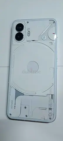 Nothing Phone 2 (white) in good condition — 2 rear cameras, transparent design