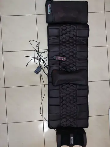 Full-Length Electric Massage Mat with Remote and Neck and foot massager