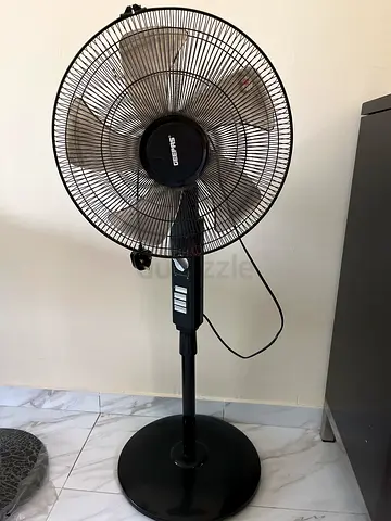 Black Pedestal Standing Fan - Good Working Condition