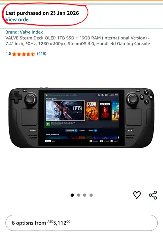 VALVE Steam Deck OLED 1TB SSD + 16GB RAM (International Version)