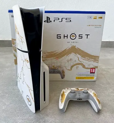 PlayStation 5 - Ghost of youtei Limited Edition (1TB) with Matching Controller