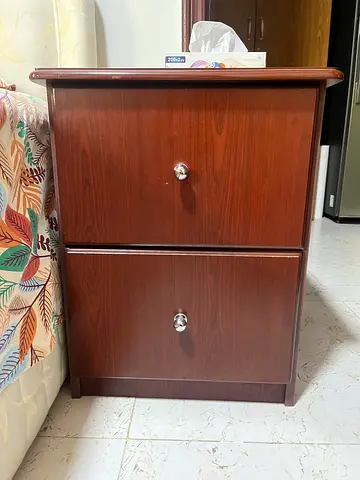 Two Solid Wood Nightstands for Sale