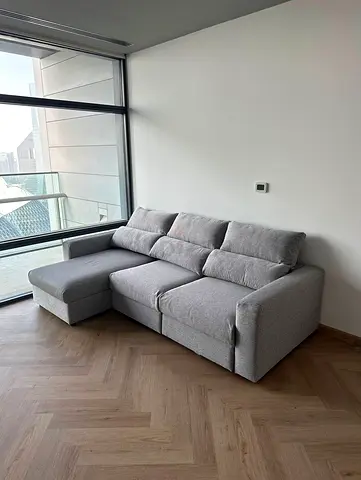 IKEA Esklstuna L Shape Sofa Bed Gray Good condition