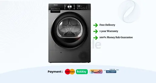 Hisense 9kg Dryer Heat Pump with Warranty