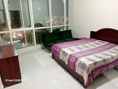 Private room with shared bathroom available in Al Taawun for family and couples