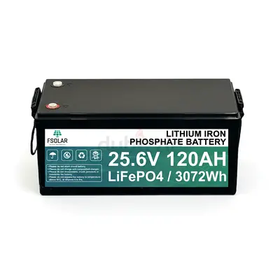 Fsolar Lithium Ion Battery LiFePO4 120AH 25.6V
