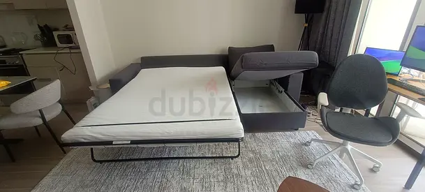 IKEA Vimle L Shape Sofa Bed Dark grey Good condition