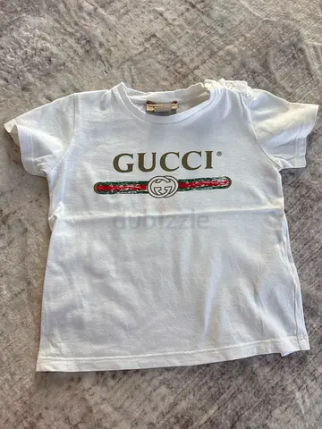 White Gucci logo T-shirt, childrens
