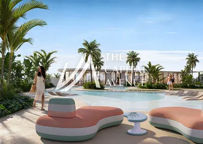 وحدة زاوية | شرفة على شكل حرف L | إطلالة على المسبح