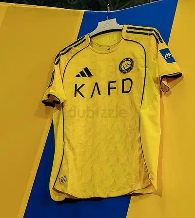 Yellow Adidas KAFD Football Jersey - Mens Size (Good Condition)