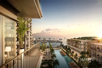 Seafront Community | Pool and Burj View