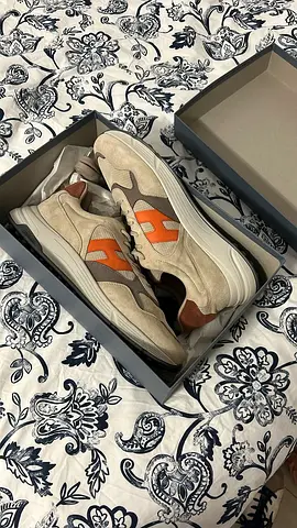 Brand new - Hogan Men’s Beige Suede Sneakers Size 11