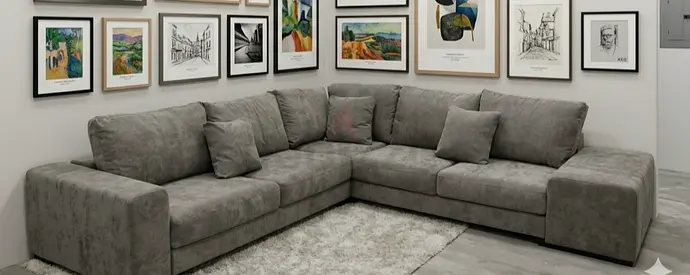 Natuzzi brand luxury corner sofa