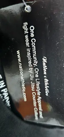 Nation Athletic black workout t-shirt — Jiu Jitsu inspired (size unknown)