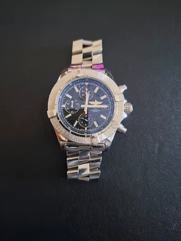 Stainless Steel Replica Breitling Mens Chronograph Watch